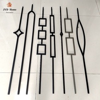 JYD – balbustes en fer forgé creux de 1/2x44 pouces, recouverts de poudre, pour la décoration intérieure des escaliers, série Aalto, broches en métal, offre spéciale