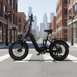 Vélo électrique à pneus larges 500W avec batterie amovible, livraison <span class=keywords><strong>porte</strong></span>-à-<span class=keywords><strong>porte</strong></span>, vélo électrique 20 pouces avec assistance au pédalage pour adultes - Product Image 3