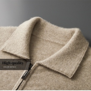 Conjunto <span class=keywords><strong>de</strong></span> Dos Piezas <span class=keywords><strong>de</strong></span> Chaqueta y Pantalones <span class=keywords><strong>de</strong></span> <span class=keywords><strong>Punto</strong></span> con Cremallera, Traje Deportivo <span class=keywords><strong>de</strong></span> Lana <span class=keywords><strong>de</strong></span> Cachemira para <span class=keywords><strong>Hombre</strong></span> con Logotipo Personalizado OEM - Product Image 5