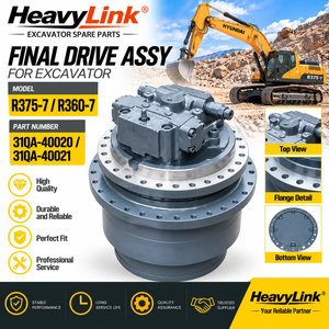 Excavator Final Drive Assy <b>Travel</b> Motor Assembly 31QA-40020 31QA-40021 for R375-7 R360-7 - Product Image 1