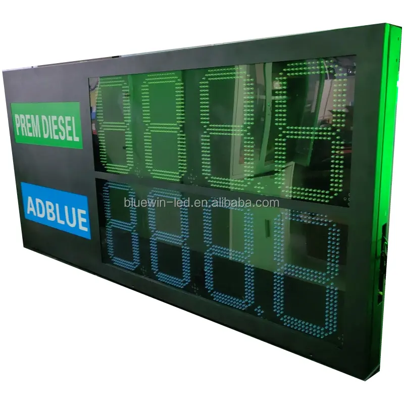 Outdoor Weather Proof LED Digital Gas Price Number Signs 24inch