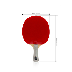 <span class=keywords><strong>Raquette</strong></span> de tennis de table <span class=keywords><strong>Palio</strong></span> Professional double face pour débutants, modèle ivoire en bois pur 5 couches, caoutchouc à picots, couleur rouge/noir - Product Image 5