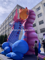 Dragon gonflable géant Cartoon Blow Up Personnage de dragon gonflable pour la publicité extérieure