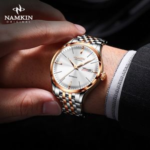 Reloj Mecánico para Hombre con Logotipo Personalizado, 42MM, Clásico, Simple, con Calendario Semanal, NH36, de Lujo, Automático, de Acero Inoxidable - Product Image 3