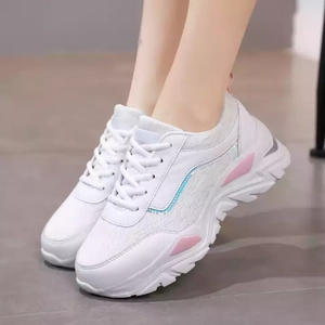 Custom lace up zapatillas mujer zapatos de mujer white ladies female <span class=keywords><strong>nice</strong></span> sneakers donna taglia 32-41 - Product Image 4