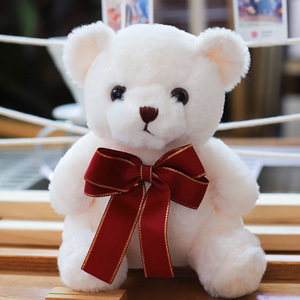Meilleures ventes : Adorable ours en peluche assis avec nœud papillon, jouet pour machine à griffes, cadeau d'anniversaire pour enfants, animal en peluche - Product Image 3