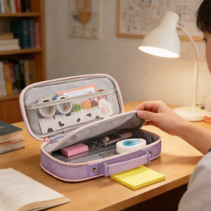 <span class=keywords><strong>Astuccio</strong></span> con Cerniera per Studenti, Design Personalizzato, Motivo Sirena Viola, Borsa per Cancelleria in Tessuto, <span class=keywords><strong>Astuccio</strong></span> Ecologico per Ragazze - Product Image 5