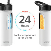 Meilleure vente 500ml-2000ml flacons à vide en métal à large ouverture bouteille d'eau isolée en acier inoxydable à double paroi