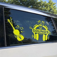 Autocollants de fenêtre de voiture personnalisés résistants aux intempéries, autocollants en vinyle avec impression de marque, texte, logo, autocollants de voiture en PVC