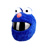 Housse de casque de moto en peluche amusante motif lapin, protection mignonne pour casque, vente directe usine