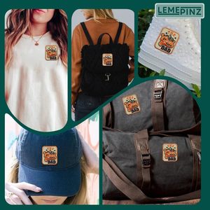 The Cool Dad <b>Patch</b> 3 Inches Iron <b>On</b> Embroidery For Hats Clothes Backpacks Jeans DIY <b>Sew</b> - Product Image 6