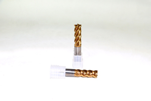HRC58 4F Flat Carbide End Mill 12mm Diameter, 30mm <b>Cut</b> Length, 75mm Overall Length for CNC Hard Steel Machining - Product Image 3