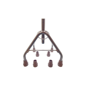6/8 Inch Brown Anti-Slip Rubber Quad Cane Tip Wear Resistant Foot <b>Pad</b> for Height Adjustable Four-Leg Elderly <b>Walking</b> Cane - Product Image 4