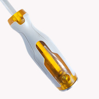 Tournevis à poignée transparente fourni par l'usine, outils de réparation, tournevis multifonctionnel magnétique à double usage avec une dureté élevée