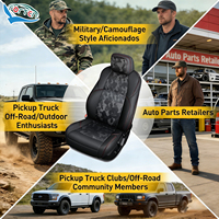 Housses de siège de voiture de luxe TRD Pro Camo, housses de siège en cuir personnalisées en gros pour Toyota Tacoma 3ème génération, sièges de voiture modifiés