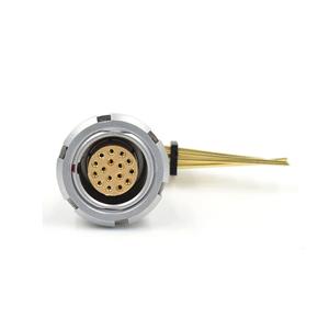 Connecteur circulaire à angle droit 1B 16pin Long Pin Compatible avec Lemo Fisher Series Push Pull Selflock M12 Avation Connector - Product Image 1