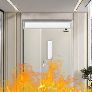 Porte en bois résistant au feu pour salle de classe d'école ignifugée aux normes britanniques Porte en bois coupe-feu pour école personnalisée européenne - Product Image 1
