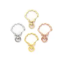  NOLITOY 100 Pcs Peach Heart Spring Buckle Keychains for Crafts  Keychain for Crafts Lanyard for Keys Metal Hanging Buckle Lobster Key Rings  Metal Snaps Bags Pendant Snap Hook DIY Buckles