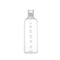 Bouteille de sport en verre High Sense 12oz 16oz pour lait et jus, mignonne bouteille d'eau avec échelle de temps
