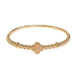 Flower Shape Electroplated <b>Bracelet</b> Gold And Silver Micro Insert <b>Copper</b> Gift Jewelry Spring 2025 Yiwu Origin - Product Image 5