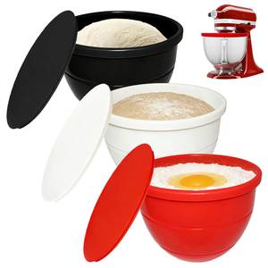 Nouveau bol mélangeur pliable en silicone pour usage domestique, conception épaissie pour un ajustement parfait aux parois des casseroles, doublure de mélangeur pour un nettoyage facile - Product Image 1