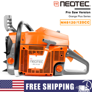 Livraison gratuite aux États-Unis, tronçonneuse à essence NEOTEC 120CC, moteur de coupe de bois à essence, tronçonneuse à essence pour 3120XP NH8120 - Product Image 1