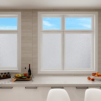 RNPT 3D Diamant Statische Fensterfolie Sichtschutz Mattierte Dekorative Glasfolie Abnehmbares Prismenmuster für Zuhause