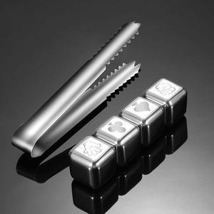 Ican — 304 Cubes à glace en acier inoxydable, glace artificielle en <span class=keywords><strong>granit</strong></span> réutilisable, avec Logo personnalisé - Product Image 2