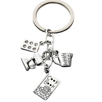 Porte-clés de chef : Outils de pâtisserie, couteau, fourchette, fouet, livre de recettes, breloque de cuisine pour la cuisson