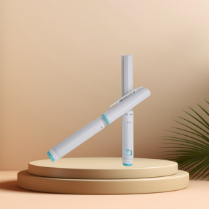 60IU Disposable Plastic Injection <b>Pen</b> with Rubber Stopper <b>White</b> Body Empty <b>Pen</b> 3ml Cartridge Compatible Packaging <b>Pen</b> - Product Image 1