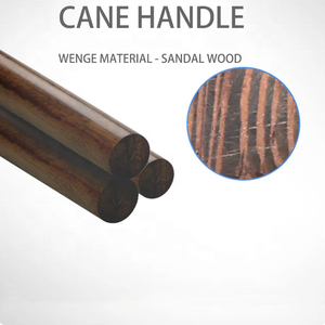 Canne de marche en fibre de carbone avec poignée en <span class=keywords><strong>bois</strong></span>, canne de randonnée réglable pour personnes âgées, cadeau - Product Image 6
