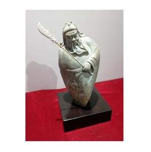 Estatua de <span class=keywords><strong>Buda</strong></span> Guangong <span class=keywords><strong>Chino</strong></span> de Mármol Blanco Pulido, Estatua de Kwan Kong, Escultura de Guan Yu - Product Image 5