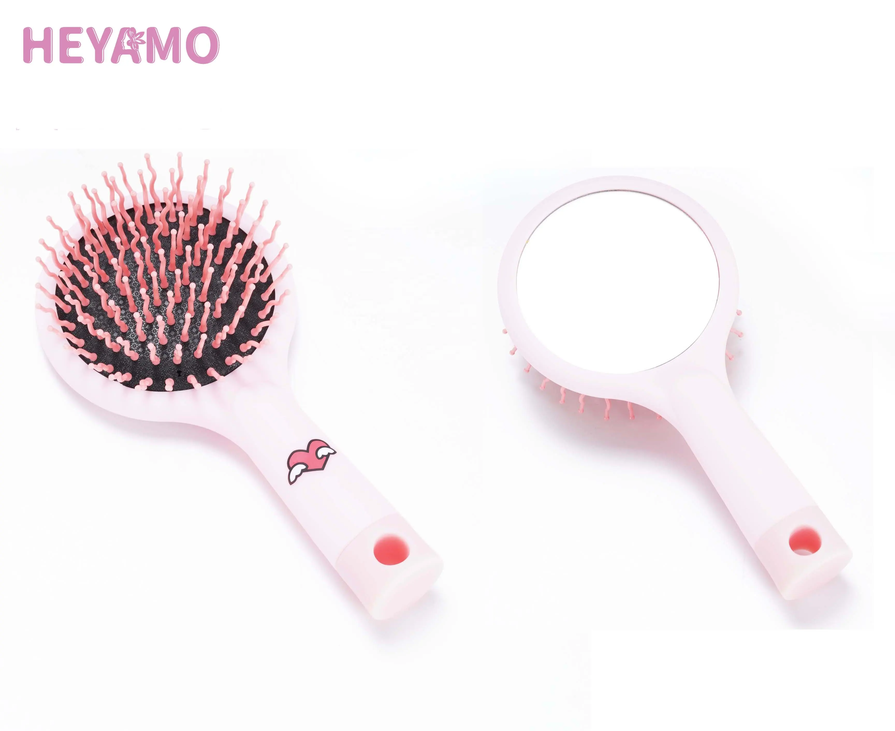 Eastdamo — brosse à cheveux pliante, démêlante et rose, pour enfants, filles et garçons, dessins animés