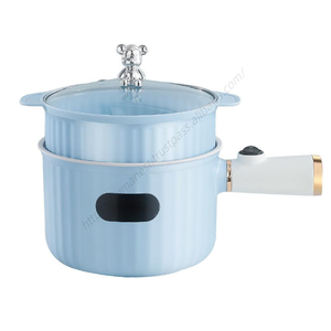 Olla de Cocina Mini al por Mayor para el Hogar y Dormitorios Estudiantiles, Vaporera Multifuncional de 1.8L para Freír y Cocinar - Product Image 3