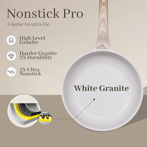 Hot bán 17 cái siêu đáng tin cậy không dính Cookware Set Chất lượng cao Thiết kế hiện đại chậu Chảo cảm ứng dưới cho nhà nấu ăn - Product Image 4