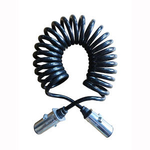 Nouveau câble d'extension spiralé à sept conducteurs <span class=keywords><strong>de</strong></span> haute qualité, assemblage <span class=keywords><strong>de</strong></span> câbles électriques, <span class=keywords><strong>remorque</strong></span>, camion, <span class=keywords><strong>prix</strong></span> d'usine - Product Image 1