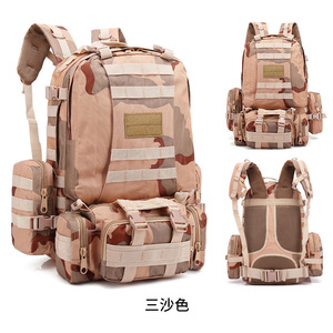 Sac à dos tactique camouflage pour homme, grande capacité, imperméable, en tissu Oxford polyester, nouvelle fermeture éclair, pour le sport, vente en gros - Product Image 5