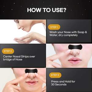 Solución antironquidos y alivio de la congestión nasal Cinta nasal Tiras nasales sin irritación para dormir Cintas nasales para respirar - Product Image 2