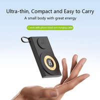 Produits à la mode 2025 15W + 2.5W Banque d'alimentation de charge sans fil magnétique avec câble pour écouteurs de téléphone