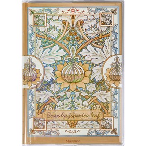 Quaderno A5 con Copertina Rigida in Cristallo Serie Maurice Stampa Vintage Dorata per Studenti con Pagine a Righe e Segnalibro Regalo - Product Image 2