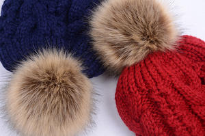 <span class=keywords><strong>Bonnet</strong></span> d'hiver chaud pour <span class=keywords><strong>femme</strong></span> <span class=keywords><strong>avec</strong></span> <span class=keywords><strong>pompon</strong></span> en fourrure – Promotion mode unisexe pas cher - Product Image 5