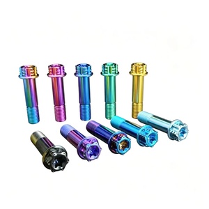 Vis à bride hexagonale fantaisie en titane anodisé coloré M6/M8/M10/M12 pour moto, usinage CNC personnalisé en usine - Product Image 5