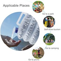 Sacs à boissons sur mesure, 5/10/15 L, Portable, voyage en plein air, Camping, pliable, pliable, stockage d'eau, sacs, pochettes, conteneur