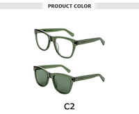 Lunettes de luxe en acétate de créateur, montures optiques rétro en acétate, lunettes de vue tendance