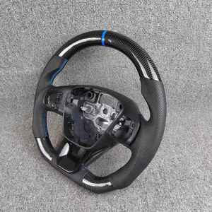 พวงมาลัยกีฬาคาร์บอนไฟเบอร์แท้แบบกำหนดเองสำหรับ <span class=keywords><strong>Ford</strong></span> Focus Fiesta <span class=keywords><strong>MK3</strong></span> พร้อมตกแต่งหนัง สำหรับรุ่น EcoBoost GT/Shelby GT350 - Product Image 4