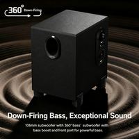 Altavoces para Computadora EDIFIER R101V de 2.1 Canales, Subwoofer de 4 Pulgadas (50x90mm), Controladores de Rango Completo, 360 °   Altavoz para PC de Escritorio con Gabinete de MDF y Refuerzo de Bajos