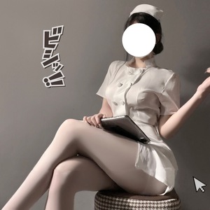 Sexy and alluring lingerie cosplay nurse uniform high-end plus size role-playing short skirt nightgown - Product Image 3