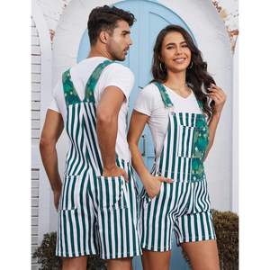 Salopette courte unisexe personnalisée, imprimé numérique, coton respirant, coupe classique pour hommes et femmes - Product Image 6