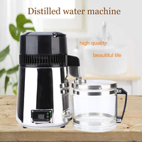 Distillateur d'eau pure Machine à eau distillée dentaire filtre en acier inoxydable électrique Distillation purificateur cruche