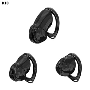 Jaula de Castidad Masculina Ligera de Resina, Jaula de Castidad Masculina, Equipo de Bondage y Juguete Sexual para Hombres, Incluye 6 Anillos (Rosa) - Product Image 2
